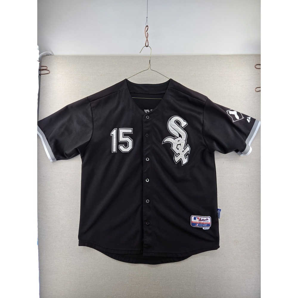 Majestic Authentic Gordon Beckham Chicago White Sox Black Jersey Mens 52 MLB